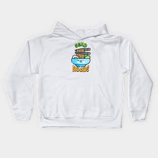 Send noods ramen kawaii Kids Hoodie